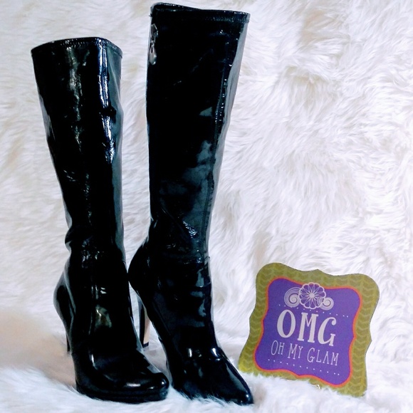 Tahari Shoes - 🎀Tahari Black Patent Leather Knee High Rain Boot